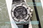 Best Quality Copy Audemars Piguet Royal Oak Offshore Black Dial Black Rubber Strap Watch